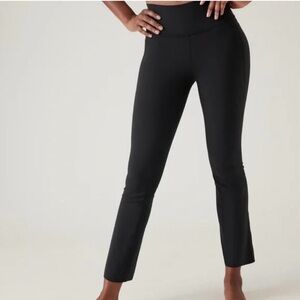 Athleta Black Transcend Stash Crop Straight Leg Pant